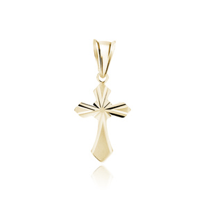 Silver (925) gold-plated pendant cross