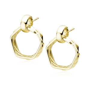 Silver (925) gold- plated earrings 