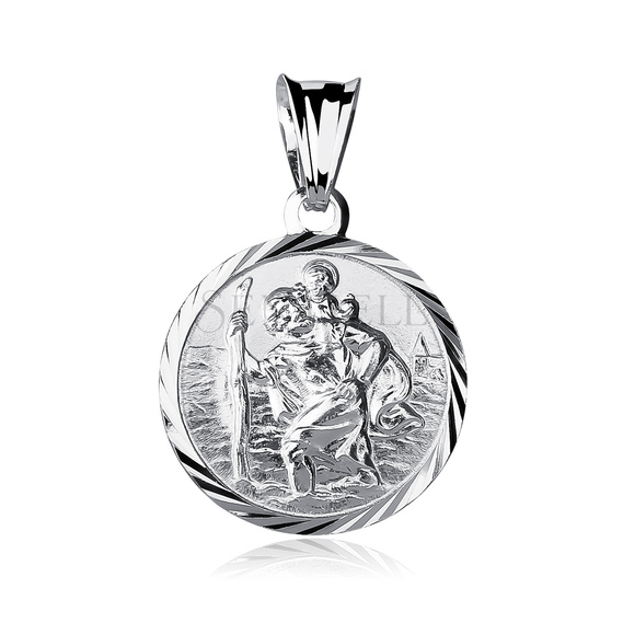 Silver (925) pendant Saint Christopher