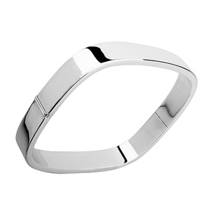 Silver (925) square bangle