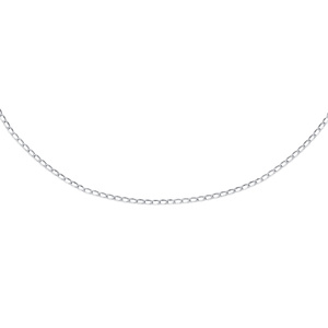 Silver (925) chain - Cheval rhodium-plated