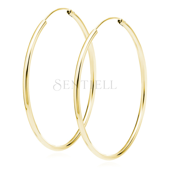 Silver (925) gold-plated earrings hoop