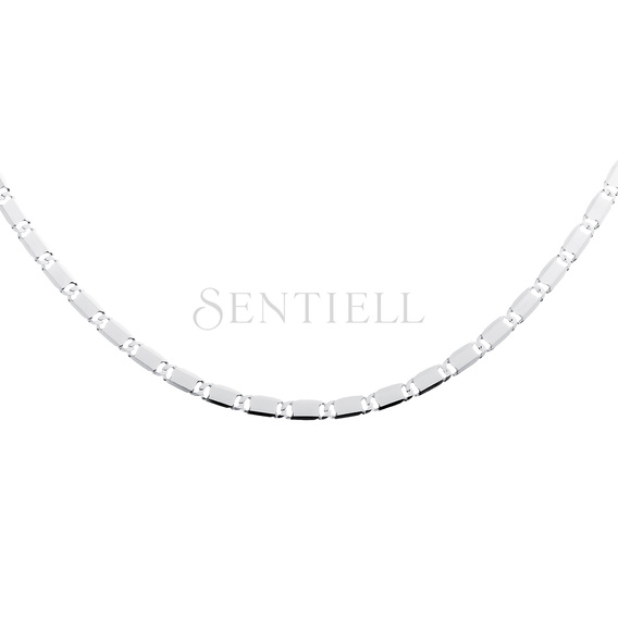 Cadena de plata de ley 925 rodiada