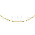 Silver (925) gold-plated Venetian box chain - diamond-cut