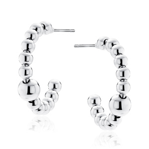 Silver (925) earrings with balls