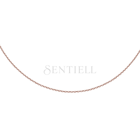 Silver (925) diamond cut anchor chain Ø 030 rose gold-plated