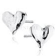 Silver (925) earrings - heart
