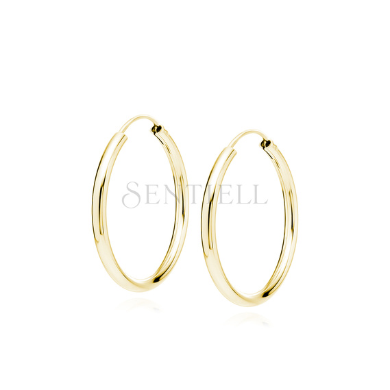 Silver (925) gold-plated earrings hoop