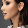 Silver (925) gold-plated earings - chain imitation