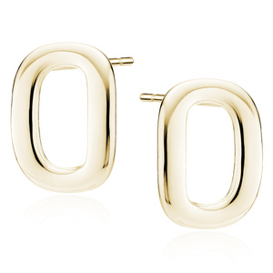 Silver (925) gold-plated earrings