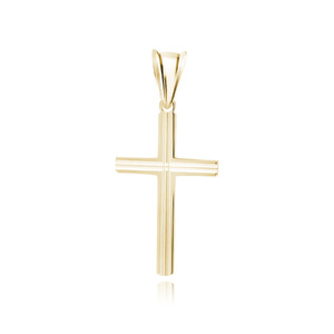 Silver (925) gold-plated pendant cross