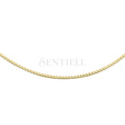 Silver (925) gold-plated Venetian box chain - diamond-cut