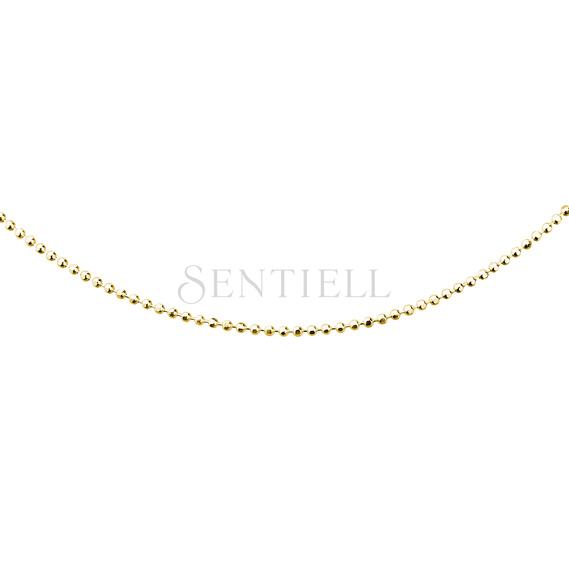 Silver (925) ball chain necklace 8L - gold plated