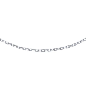 Silver (925) chain anchor diamond cut without plating
