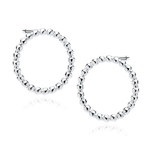 Silver (925) earrings - circles of balls