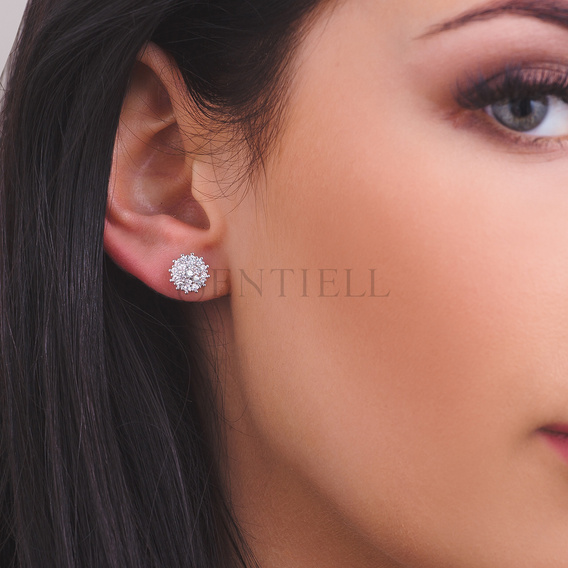 Silver (925) earrings with zirconia