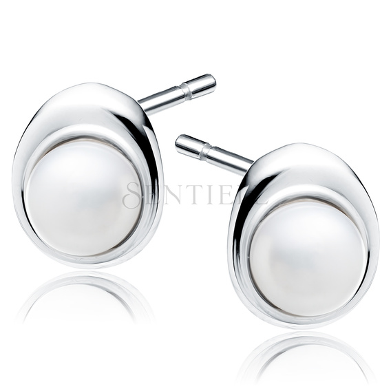 Silver (925) pearl earrings