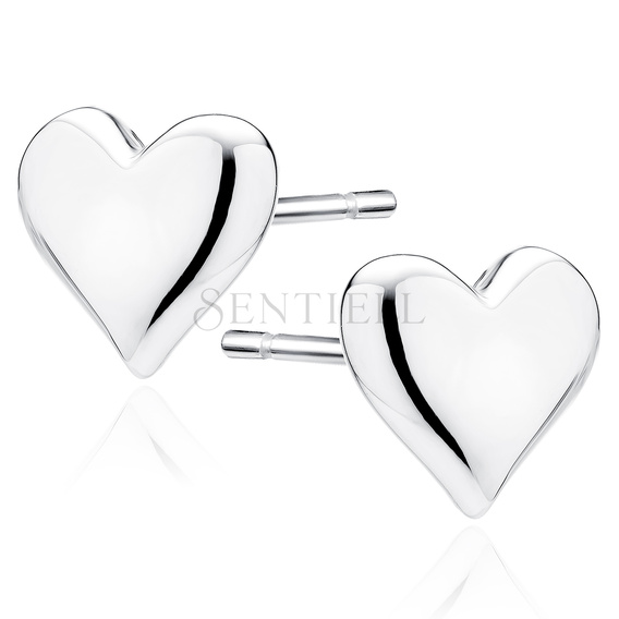 Silver (925) earrings - heart