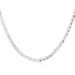 Silver (925) chain Ø 100 rhodium-plated