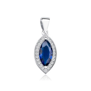 Silver (925) pendant with sapphire zirconia