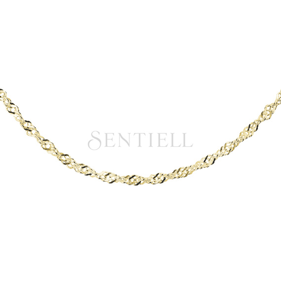 Silver (925) chain singapur Ø 040 - gold-plated