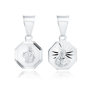 Silver (925) pendant Jesus Christ / Scapular Mary