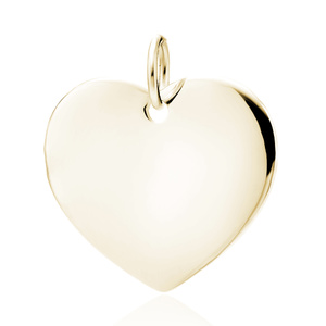 Silver (925) gold-plated heart pendant