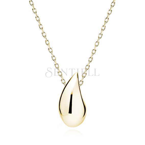 Silver (925) gold-plated drop necklace