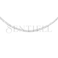 Silver (925) diamond-cut chain - curb extra flat Ø 040