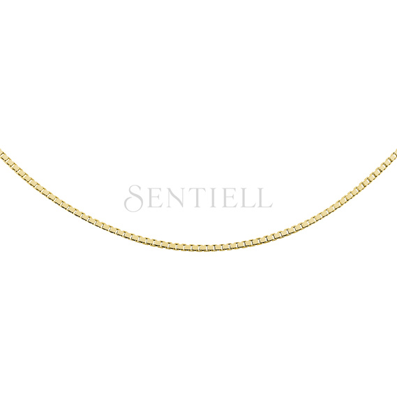 Silver (925) gold-plated Venetian box chain - diamond-cut