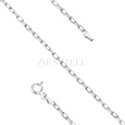 Silver (925) chain anchor diamond cut without plating