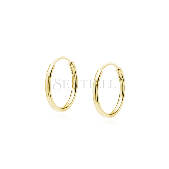 Silver (925) gold-plated earrings hoop