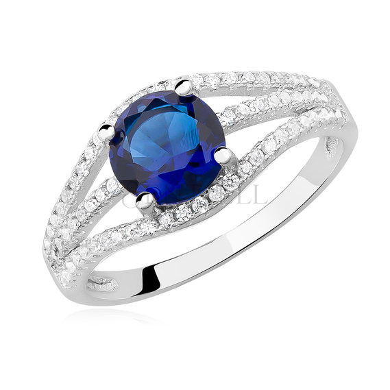 Silver (925) ring with sapphire zirconia