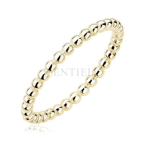 Anillo de plata de ley 925 chapado en oro