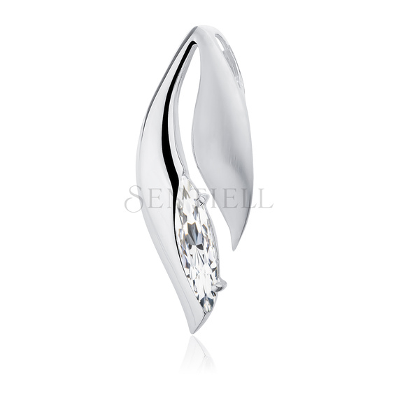 Silver (925) pendant Zirconia tear