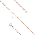 Silver (925) diamond cut anchor chain Ø 030 rose gold-plated