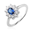 Silver (925) ring with sapphire zirconia