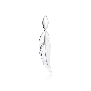 Silver (925) elegant pendant - feather