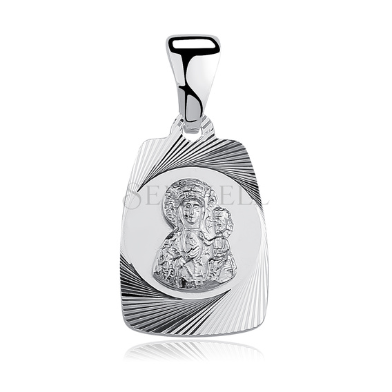Colgante de Plata de ley 925 Virgen María / Virgen Negra