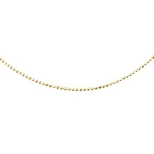 Silver (925) ball chain necklace 8L - gold plated