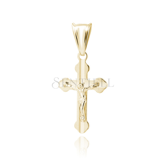 Silver (925) gold-plated pendant cross