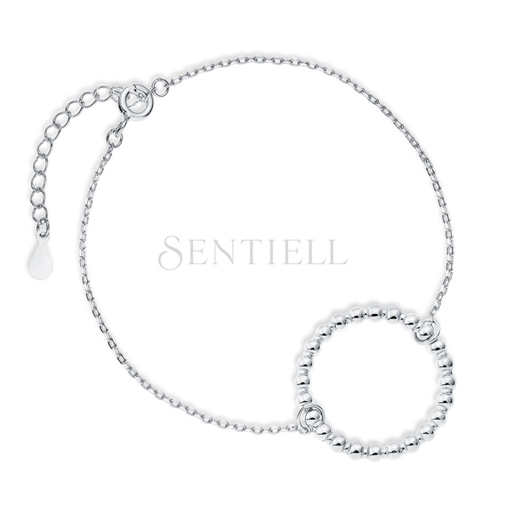 Silver (925) bracelet - circle of balls