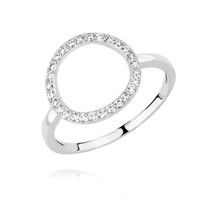 Silver (925) ring - with zirconia