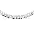 Silver (925) diamond-cut  chain - curb extra flat Ø 180