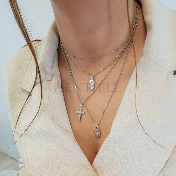 Colgante de Plata de ley 925 chapado en oro Virgen María / Virgen Negra