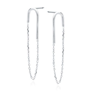 Silver (925) earrings with chain