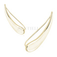 Silver (925) cuff earrings, gold-plated