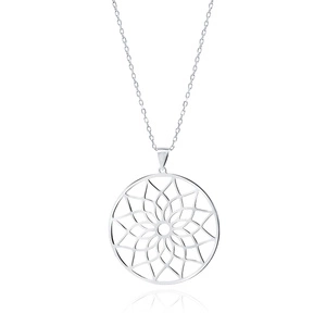 Silver (925) necklace - mandala