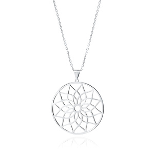 Silver (925) necklace - mandala