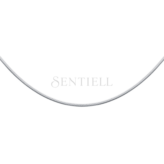 Silver (925) chain 8 sides snake  Ø 030 rhodium plated